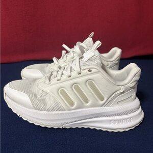 adidas White Platform-Style Sneakers